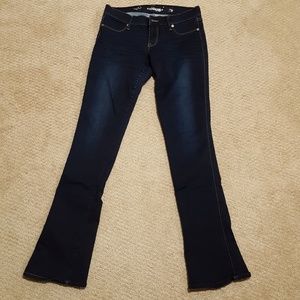Express jeans, barely boot